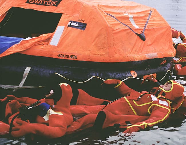 LIFE RAFTS AND SURVIVAL GEAR